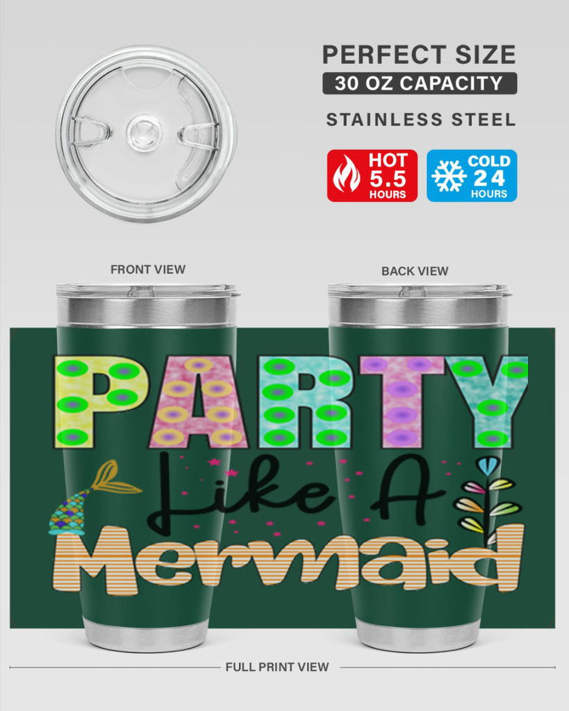 Party Like A Mermaid 538#- mermaid- Tumbler