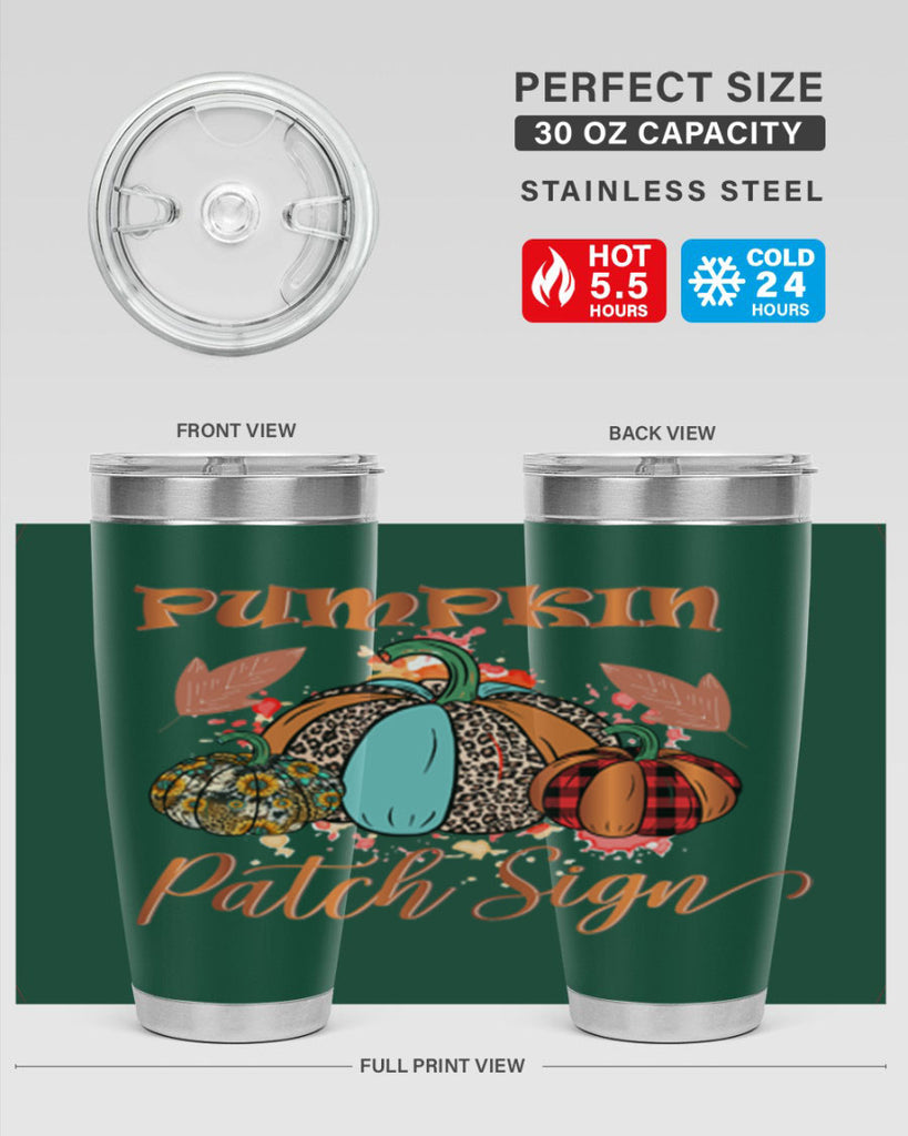 Pumpkin Patch Sign 530#- fall- Tumbler