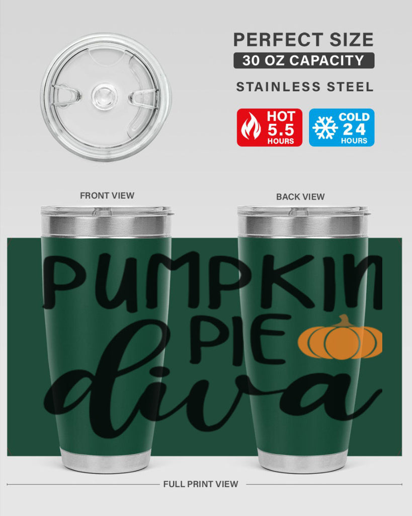 Pumpkin Pie Diva 532#- fall- Tumbler