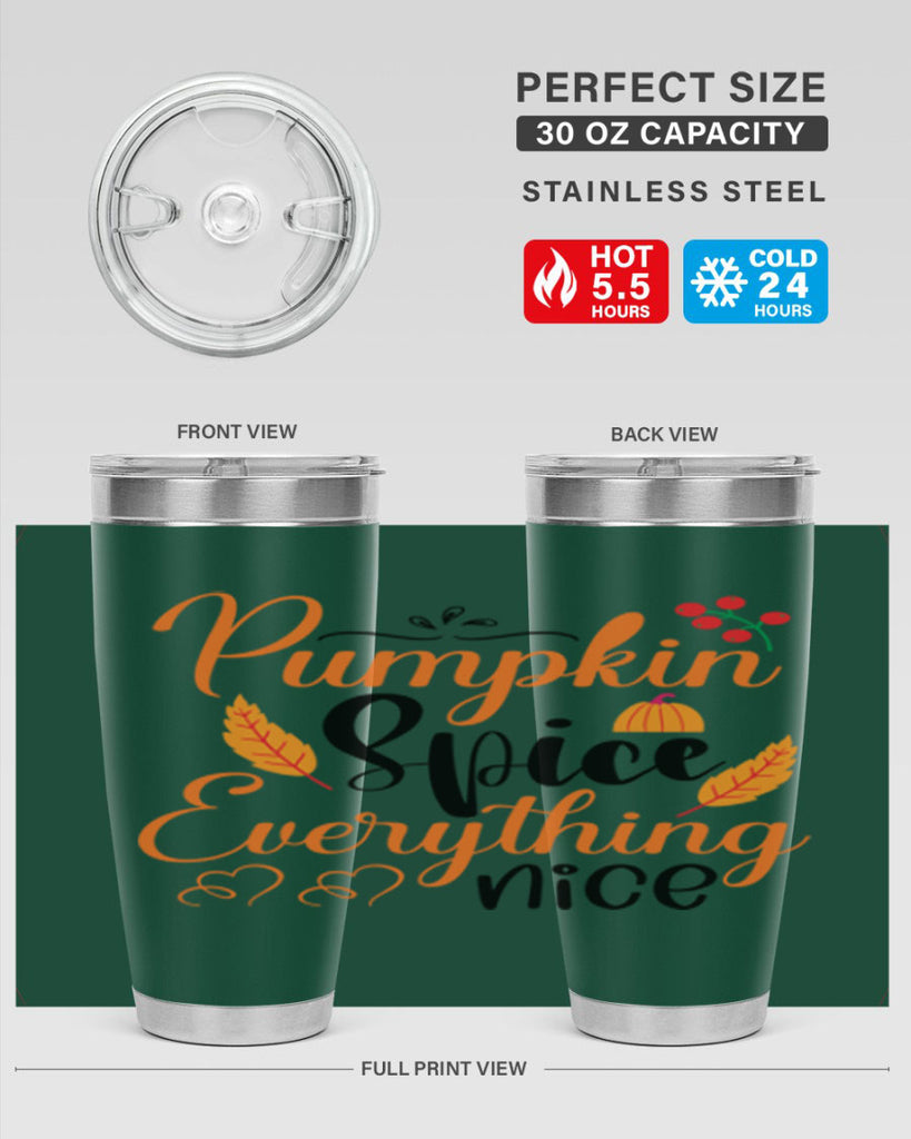 Pumpkin Spice Everything Nice 543#- fall- Tumbler