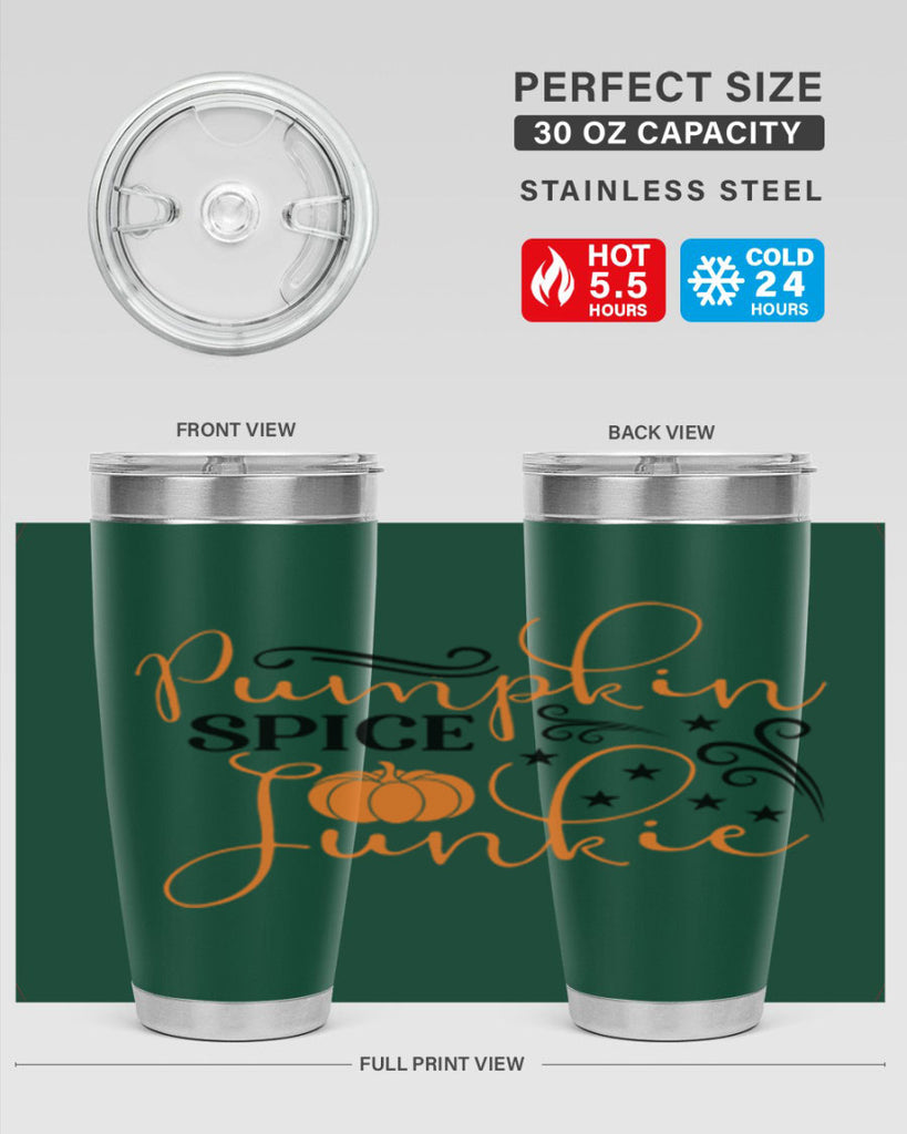 Pumpkin Spice Junkie 549#- fall- Tumbler