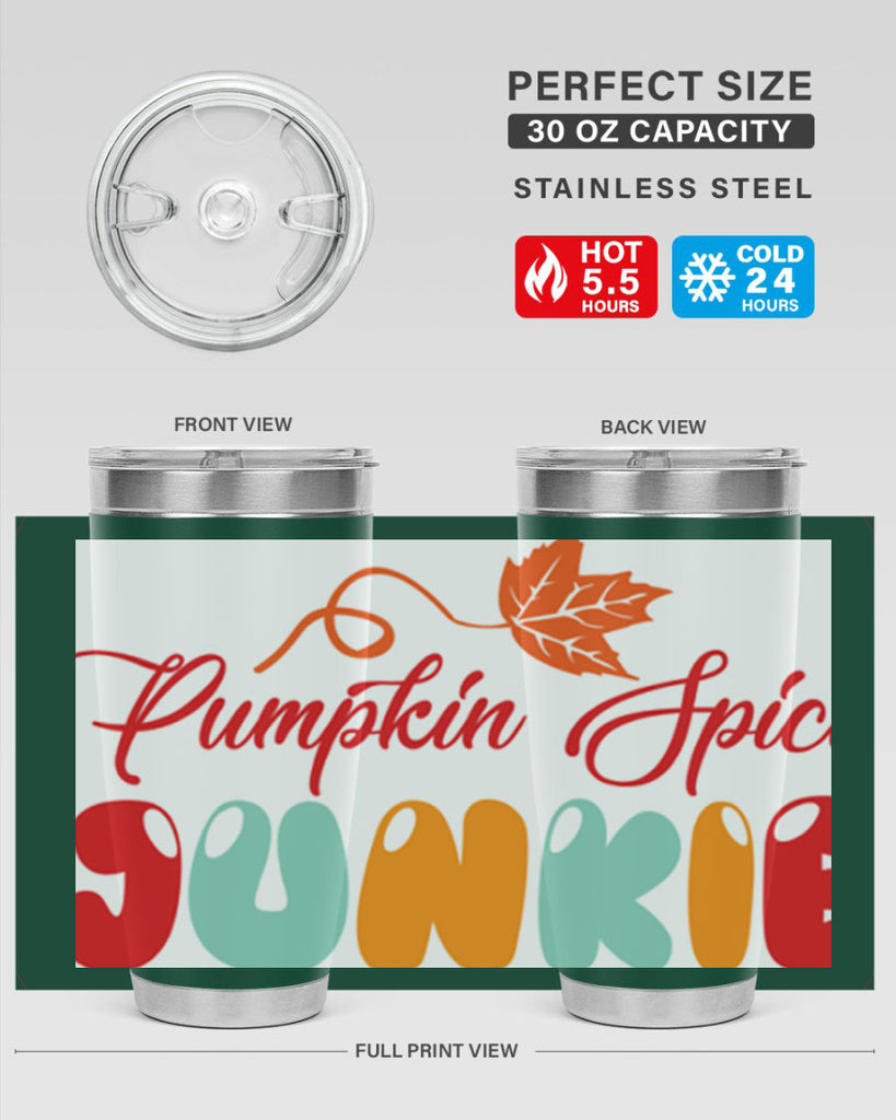 PumpkinSpiceJunkiedesign 569#- fall- Tumbler