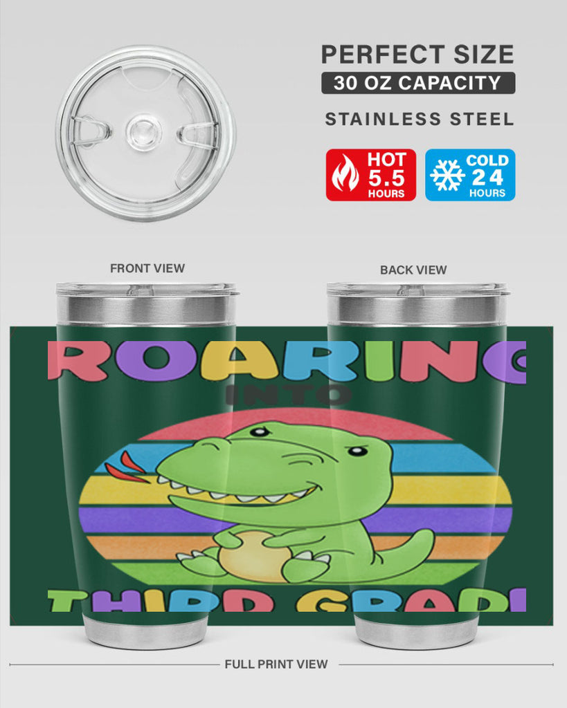 Roaring to 3rd Grade Trex 23#- 3rd grade- Tumbler