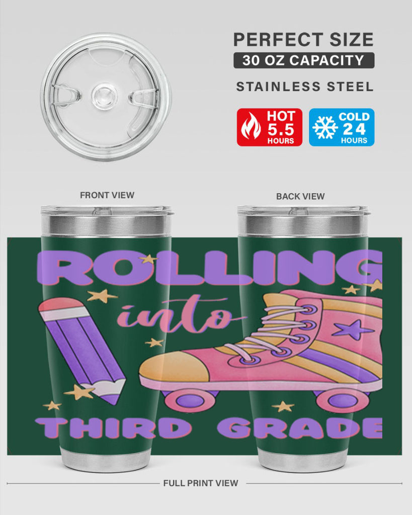 Rolling into 3rd Grade 24#- 3rd grade- Tumbler