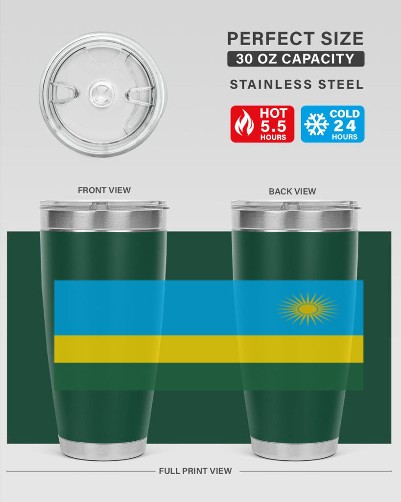 Rwanda 53#- world flags- Tumbler