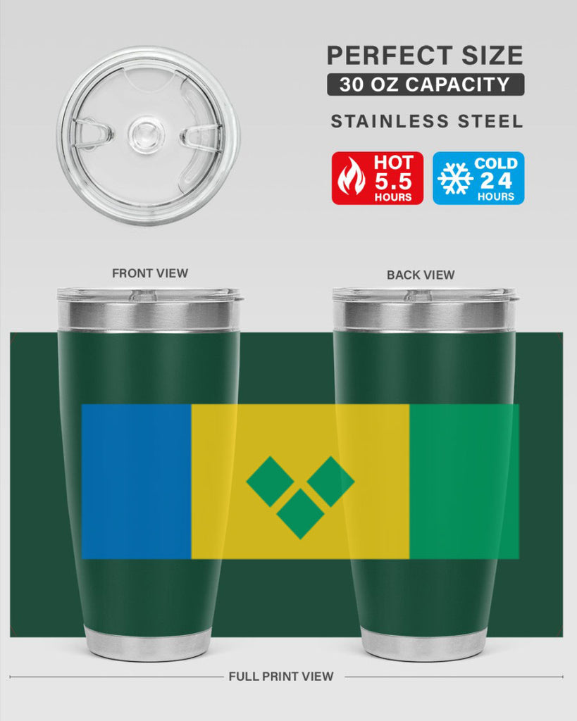 Saint Vincent and the Grenadines 50#- world flags- Tumbler