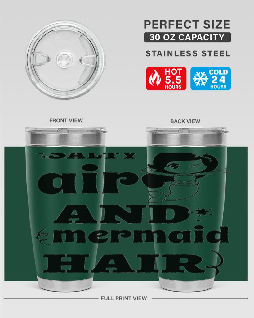 Salty air and mermaid hair 567#- mermaid- Tumbler