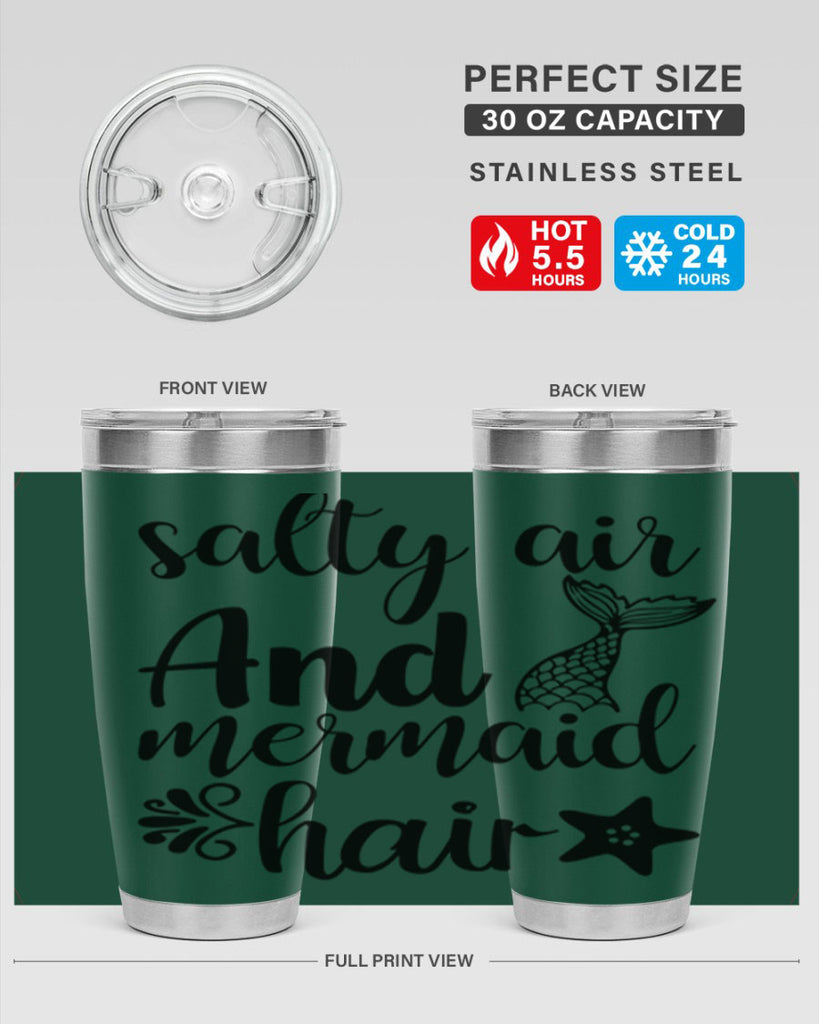 Salty air and mermaid hair 568#- mermaid- Tumbler