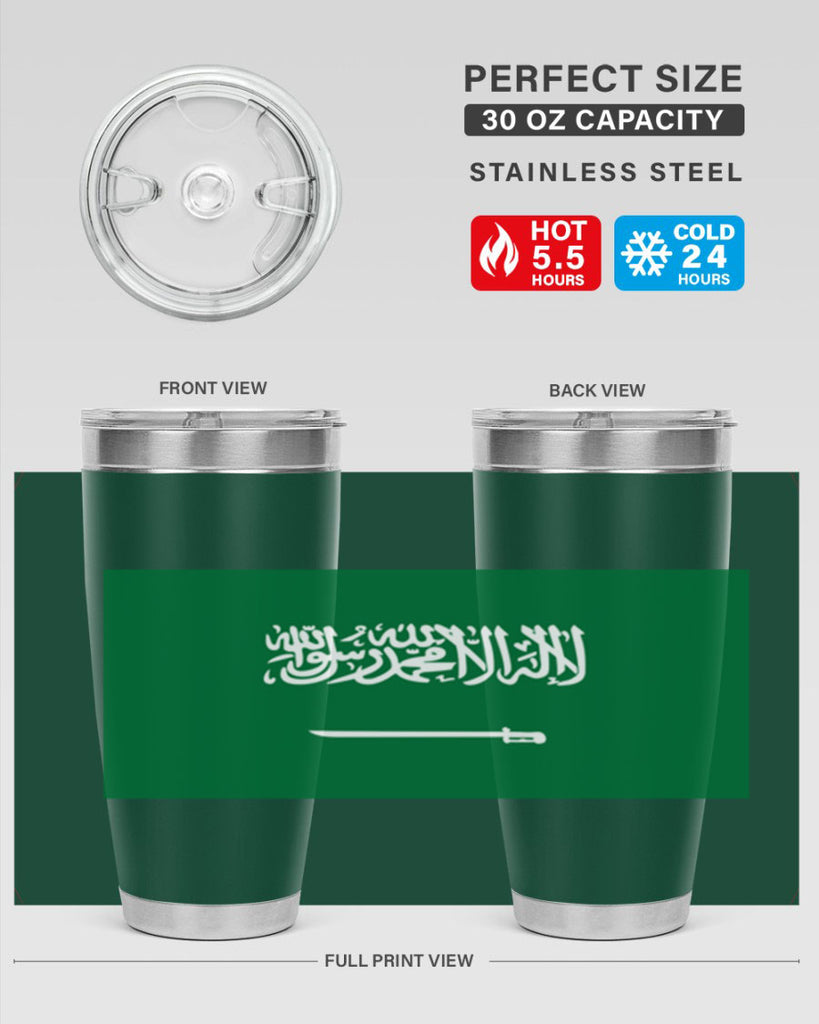 Saudi Arabia 46#- world flags- Tumbler