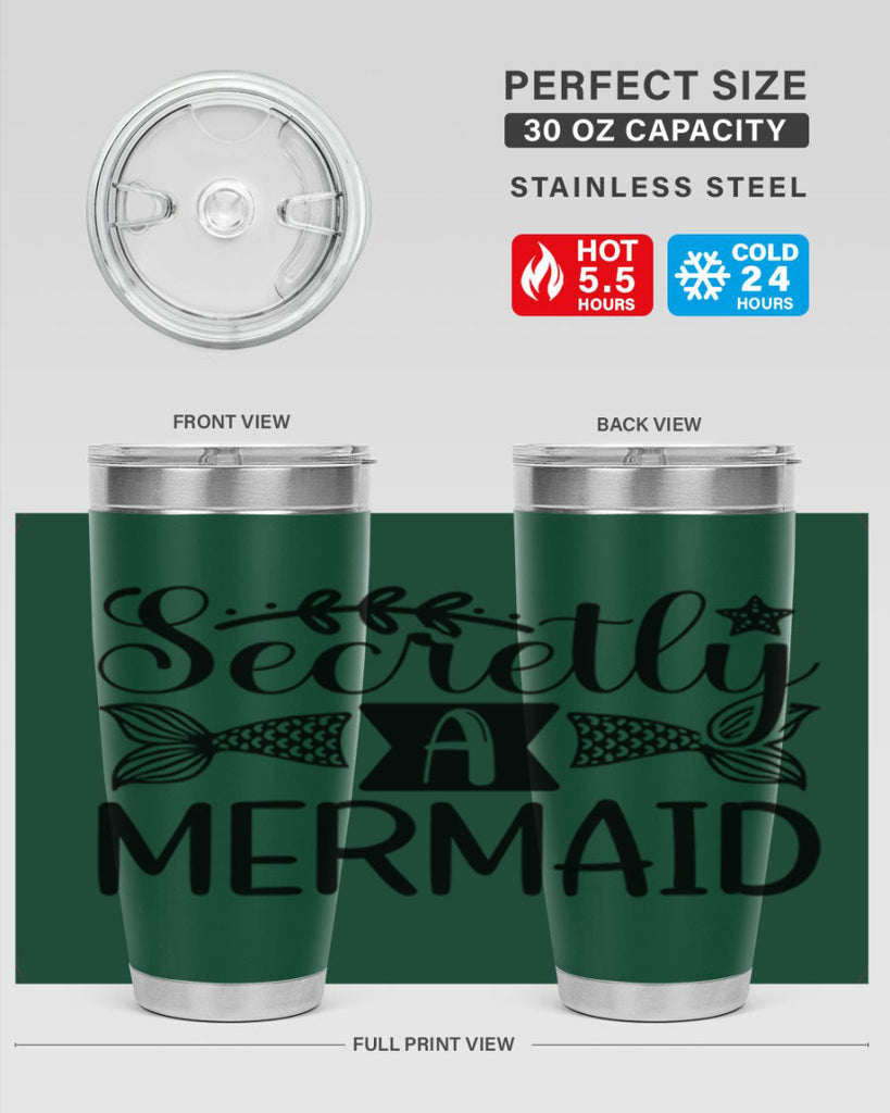 Secretly A Mermaid 581#- mermaid- Tumbler