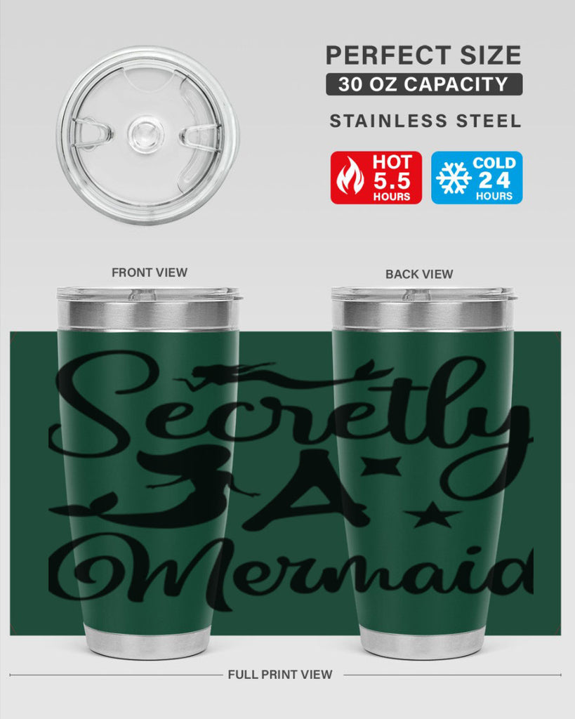 Secretly a mermaid 580#- mermaid- Tumbler