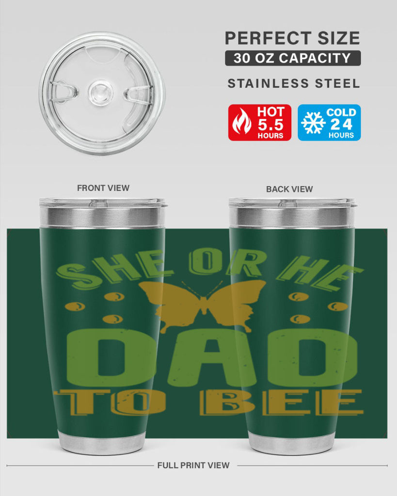 She or He Dad to bee Style 172#- baby- tumbler