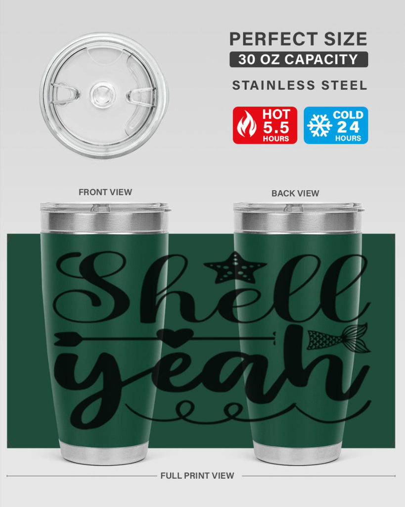 Shell Yeah 593#- mermaid- Tumbler