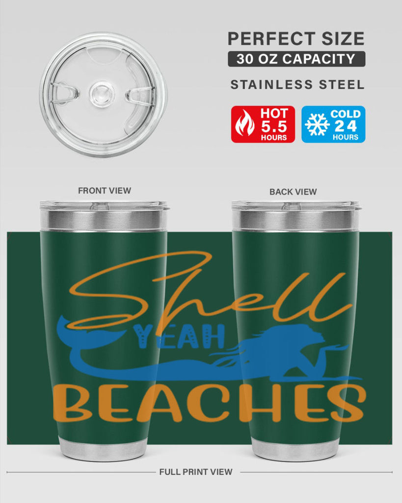 Shell Yeah Beaches 591#- mermaid- Tumbler