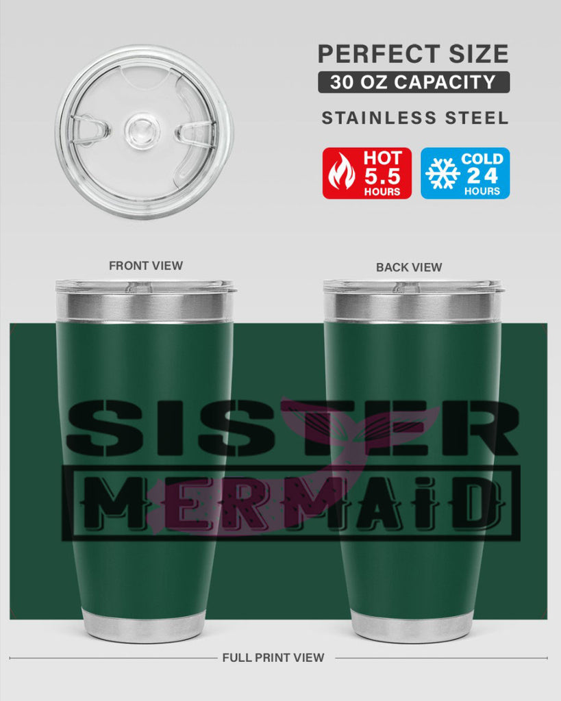 Sister mermaid 600#- mermaid- Tumbler