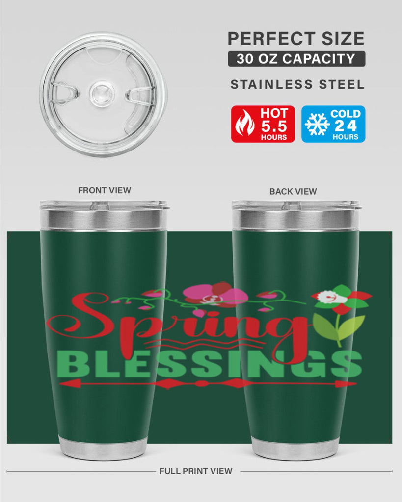 Spring Blessings 418#- spring- Tumbler
