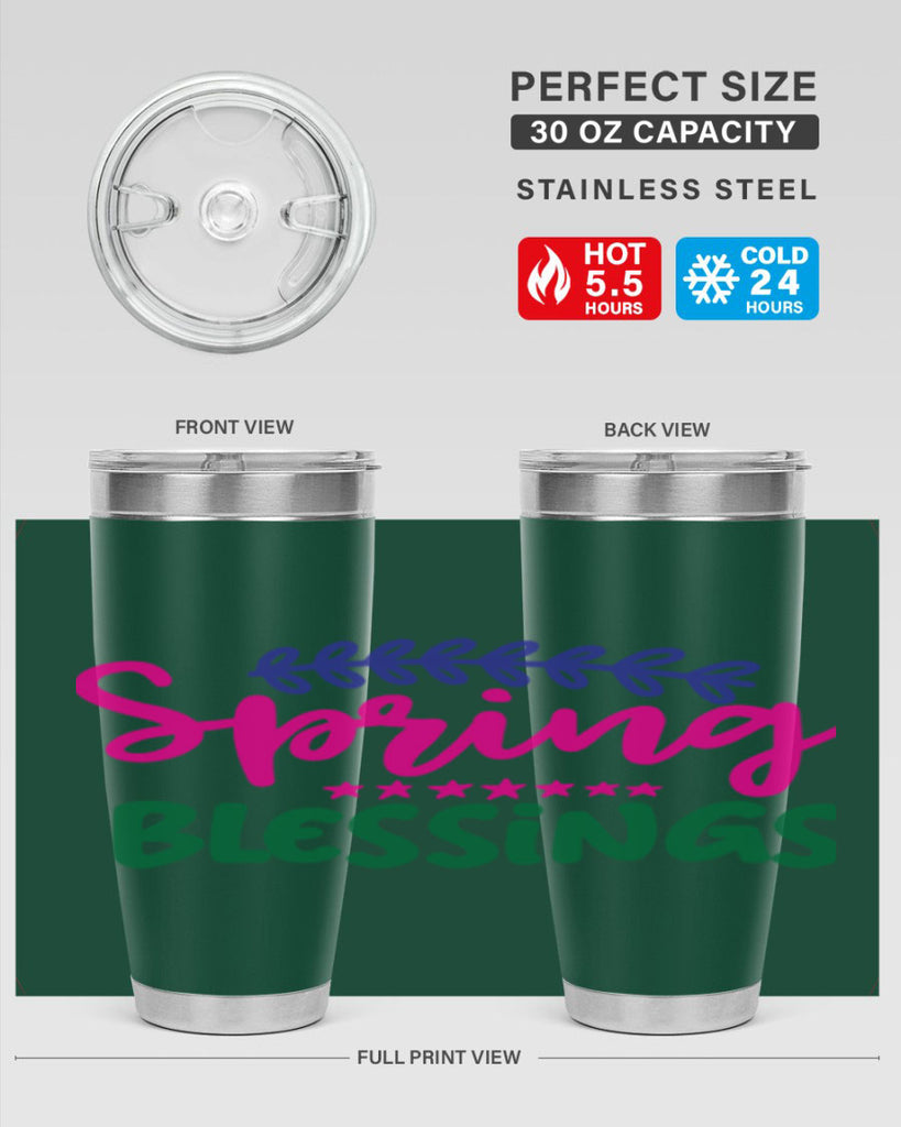 Spring Blessings 419#- spring- Tumbler