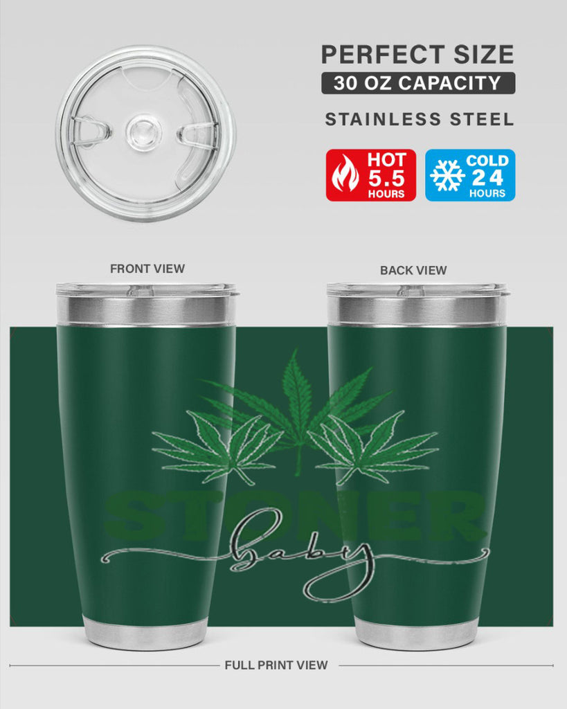 Stoner Baby Sublimation 261#- marijuana- Tumbler