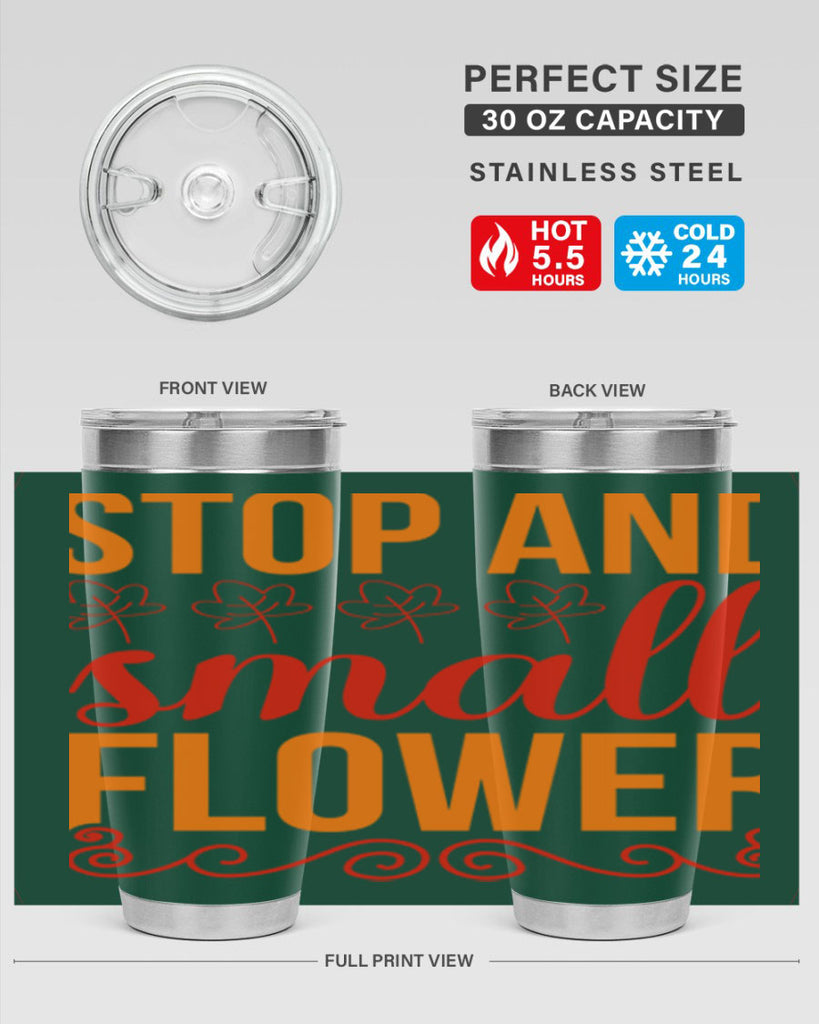 Stop and small flower 522#- spring- Tumbler