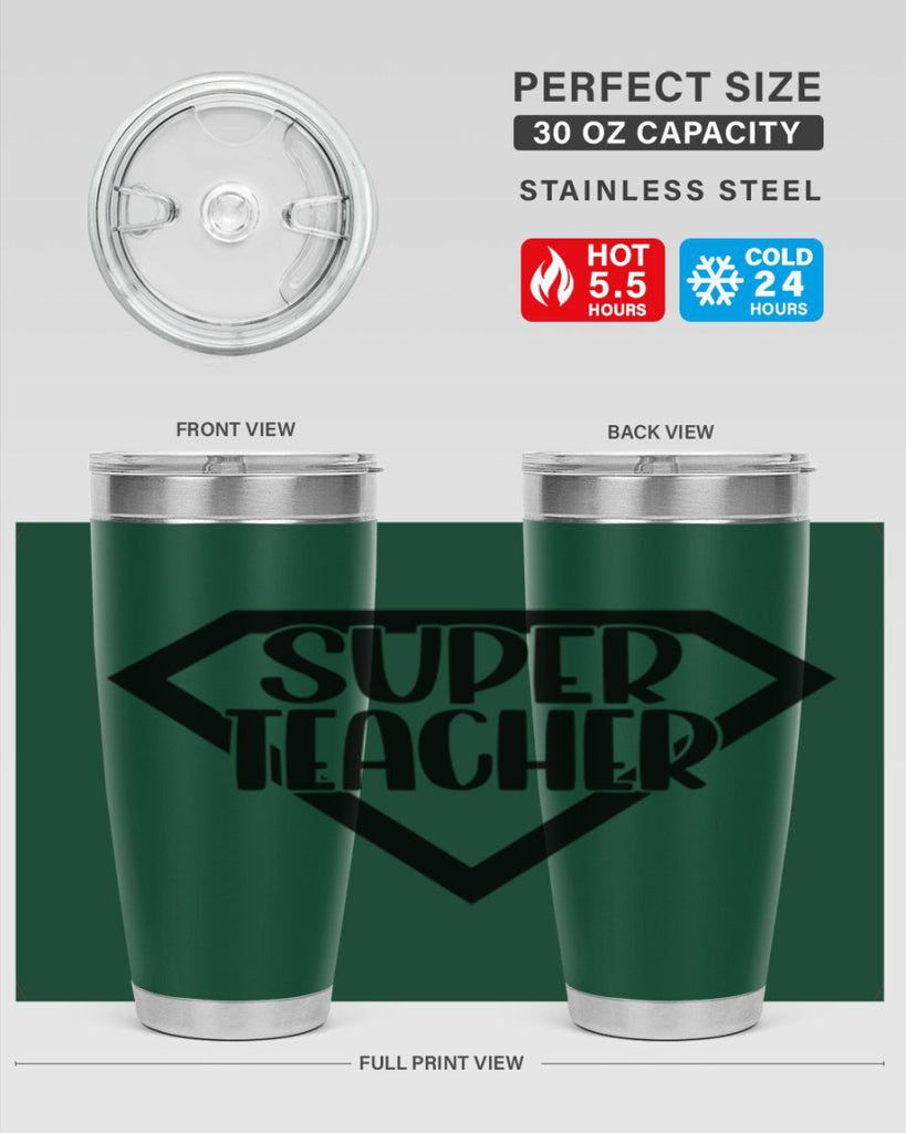 Super Teacher Style 55#- teacher- tumbler