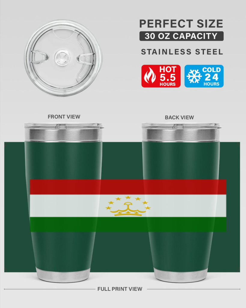 Tajikistan 25#- world flags- Tumbler