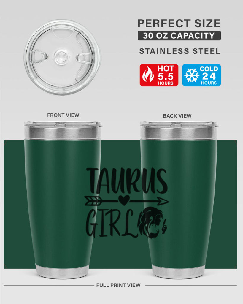 Taurus girl 498#- zodiac- Tumbler