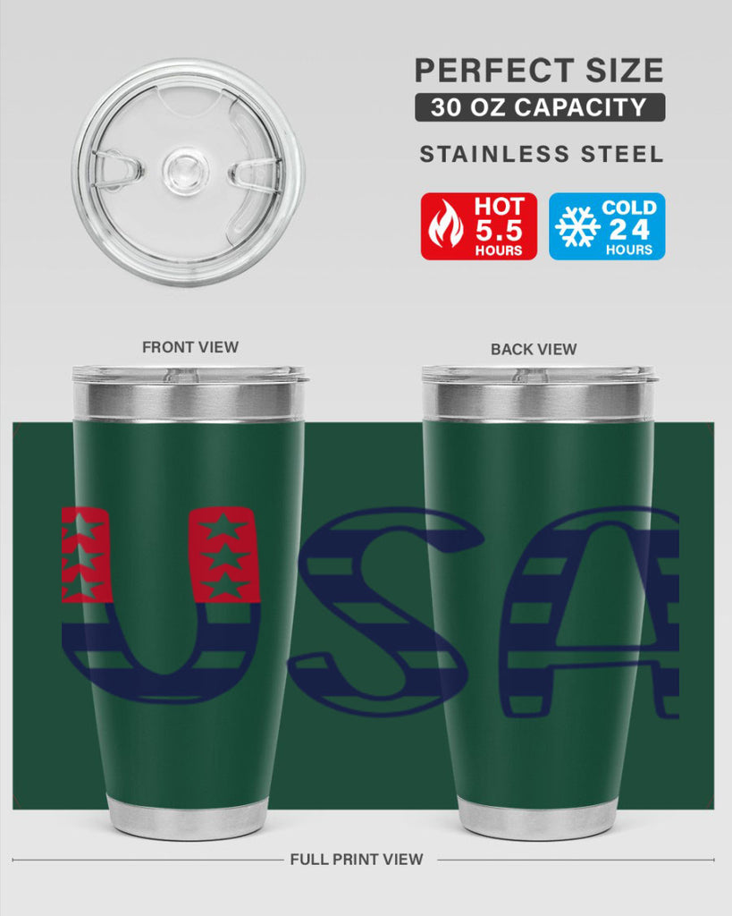 USA Style 184#- Fourt Of July- Tumbler