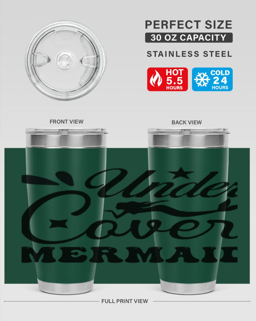 Under cover mermaid 646#- mermaid- Tumbler