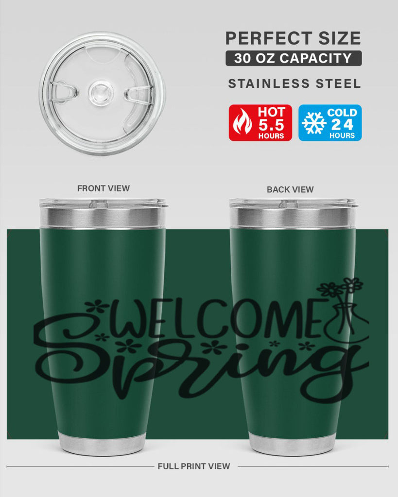 Welcome spring  design 599#- spring- Tumbler