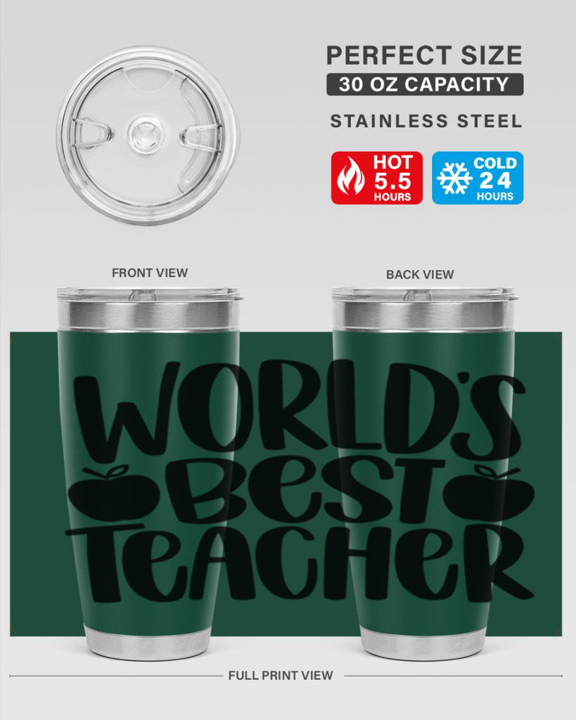 Worlds Best Teacher Style 28#- teacher- tumbler