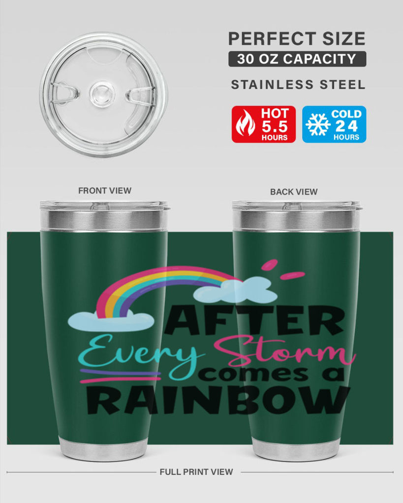 after every storm comes a rainbow Style 291#- baby- tumbler