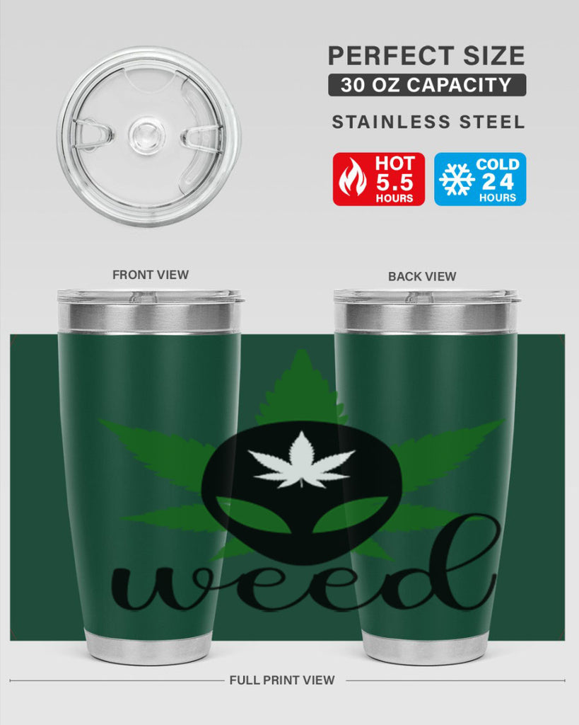 alien weed 12#- marijuana- Tumbler