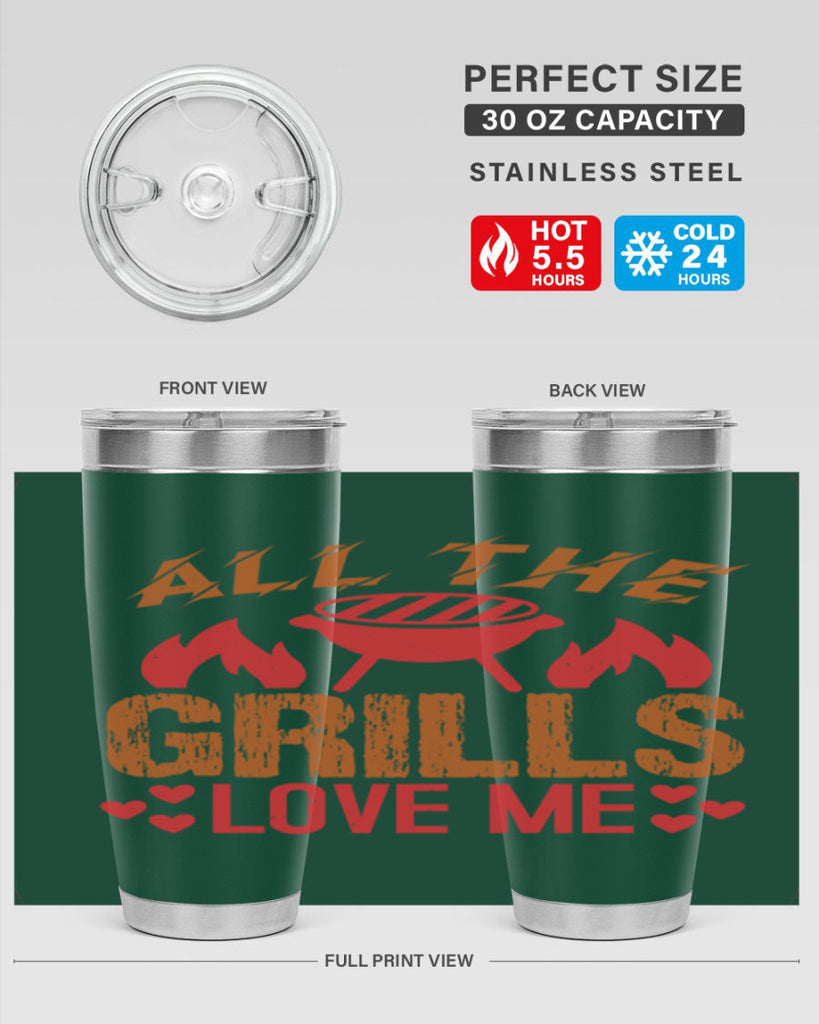 all the grills love me 50#- bbq- Tumbler