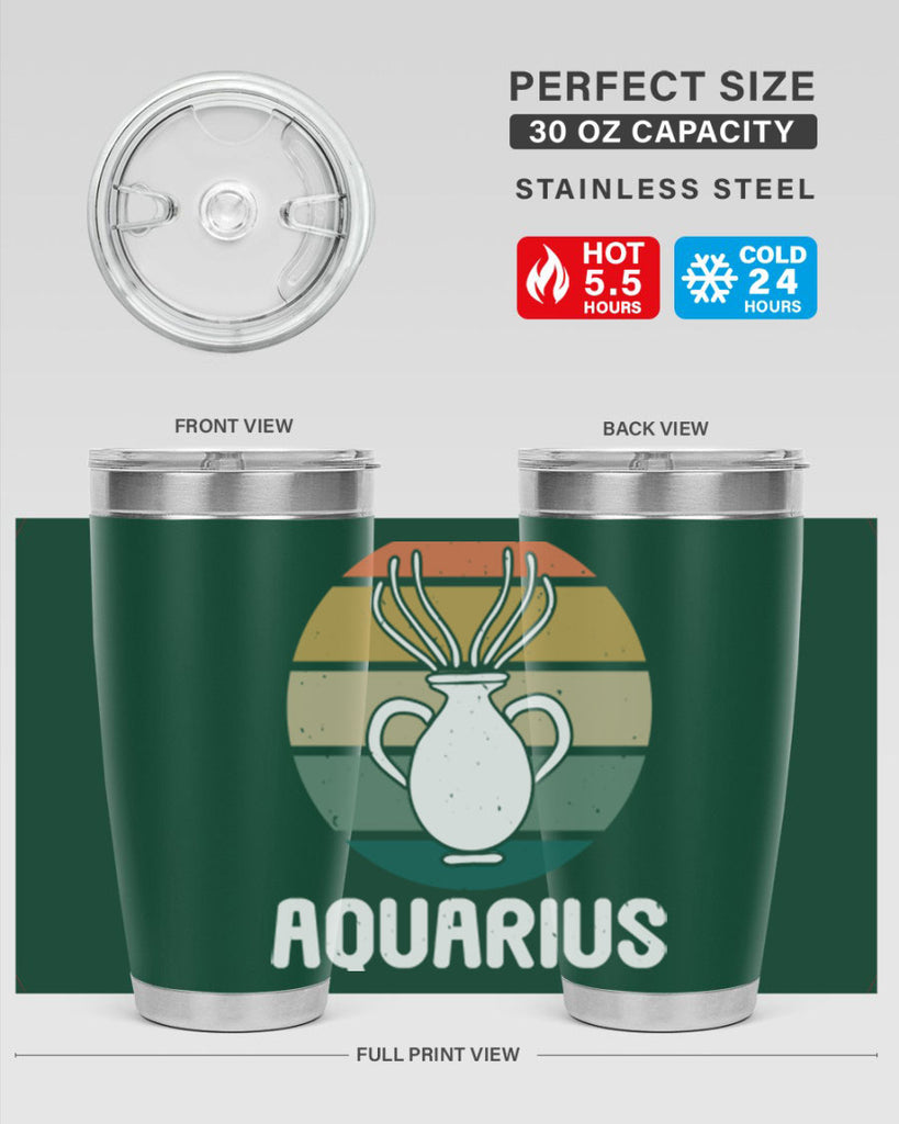 aquarius 78#- zodiac- Tumbler