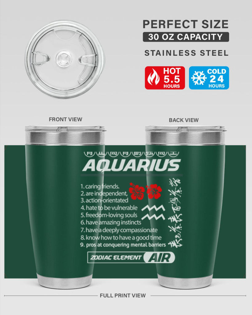 aquarius 85#- zodiac- Tumbler