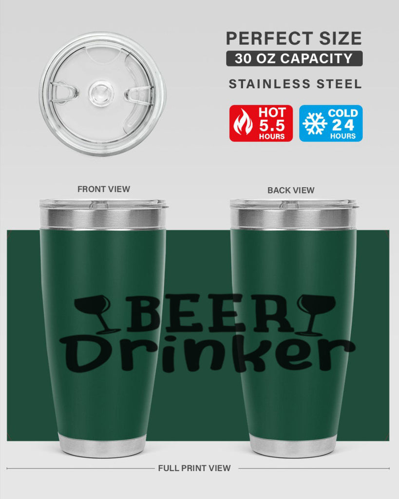 beer drinker 133#- beer- Tumbler