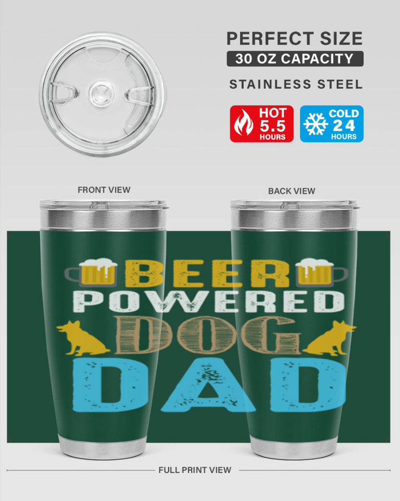 beer power dog dad 145#- beer- Tumbler