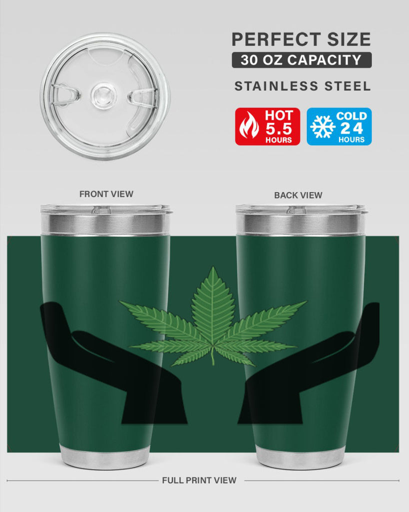 cannabis hands 44#- marijuana- Tumbler