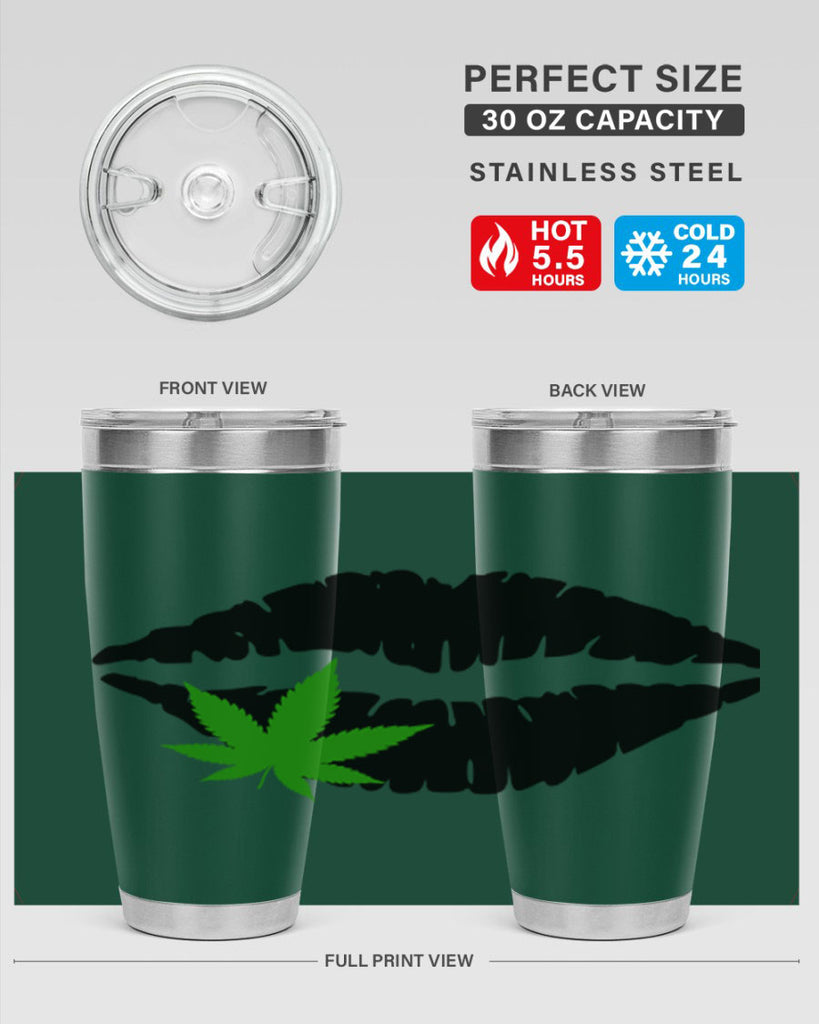 cannabis lips 47#- marijuana- Tumbler