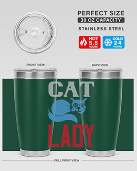 cat lady Style 31#- cat- Tumbler