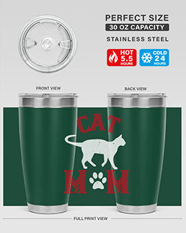 cat mom Style 35#- cat- Tumbler