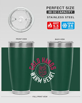 cold hands warm heart Style 42#- cat- Tumbler