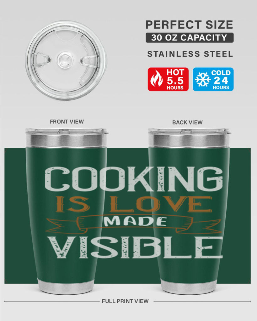 cooking is love made visible 43#- cooking- Tumbler