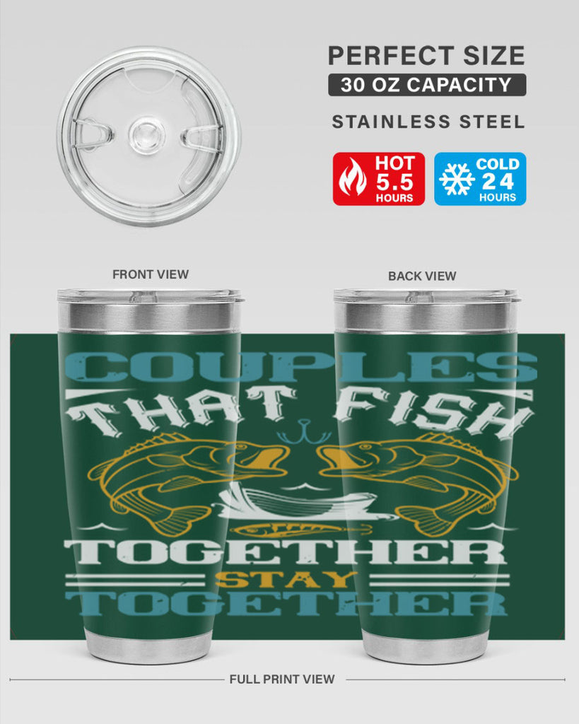 couples that fish together 169#- fishing- Tumbler