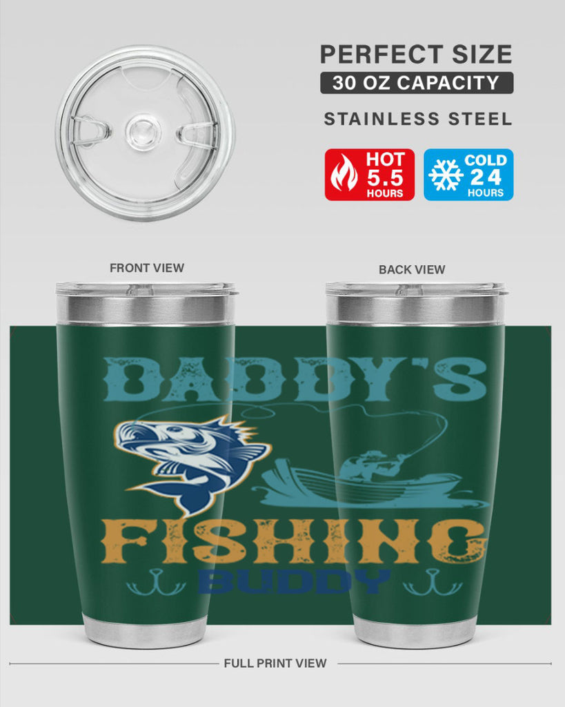 daddy’s fishing buddy 166#- fishing- Tumbler