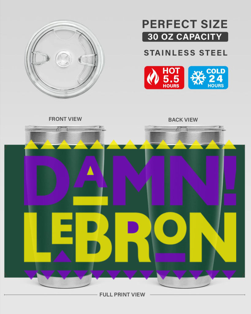 damn lebron 177#- black words phrases- Cotton Tank