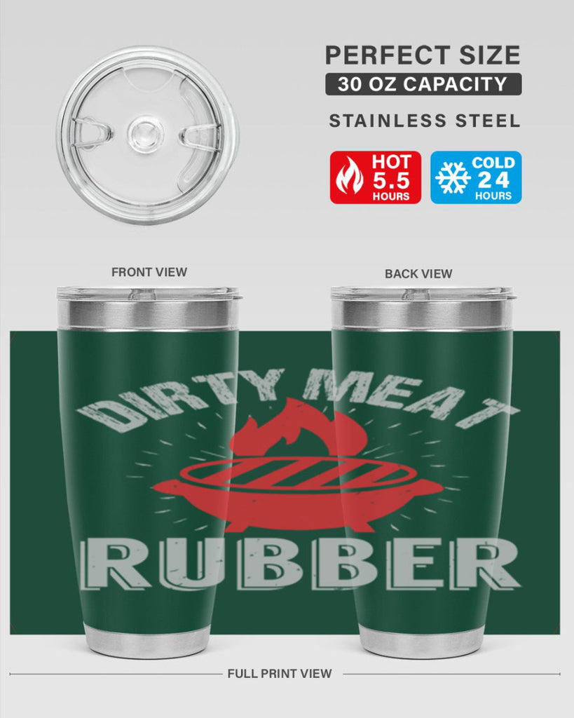 dirty meat rubber 46#- bbq- Tumbler