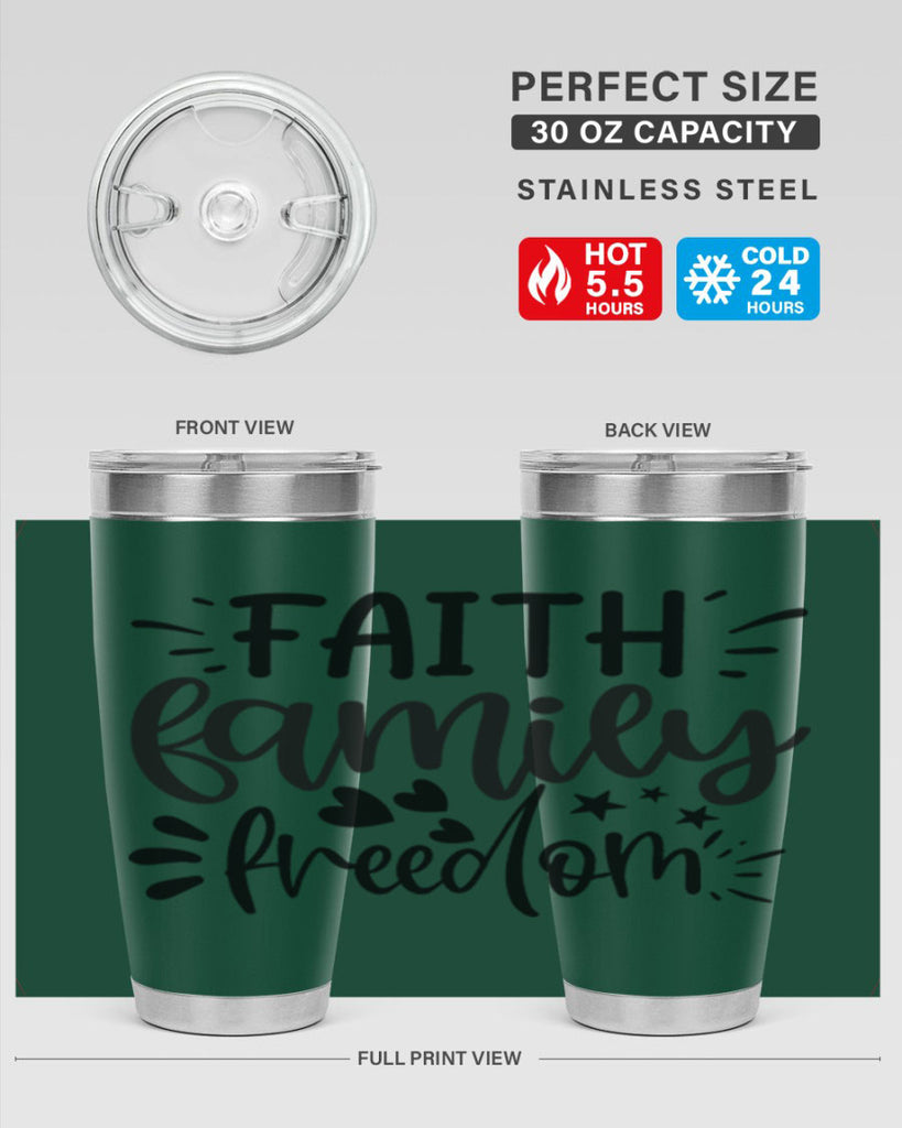 faith family freedom 43#- family- Tumbler