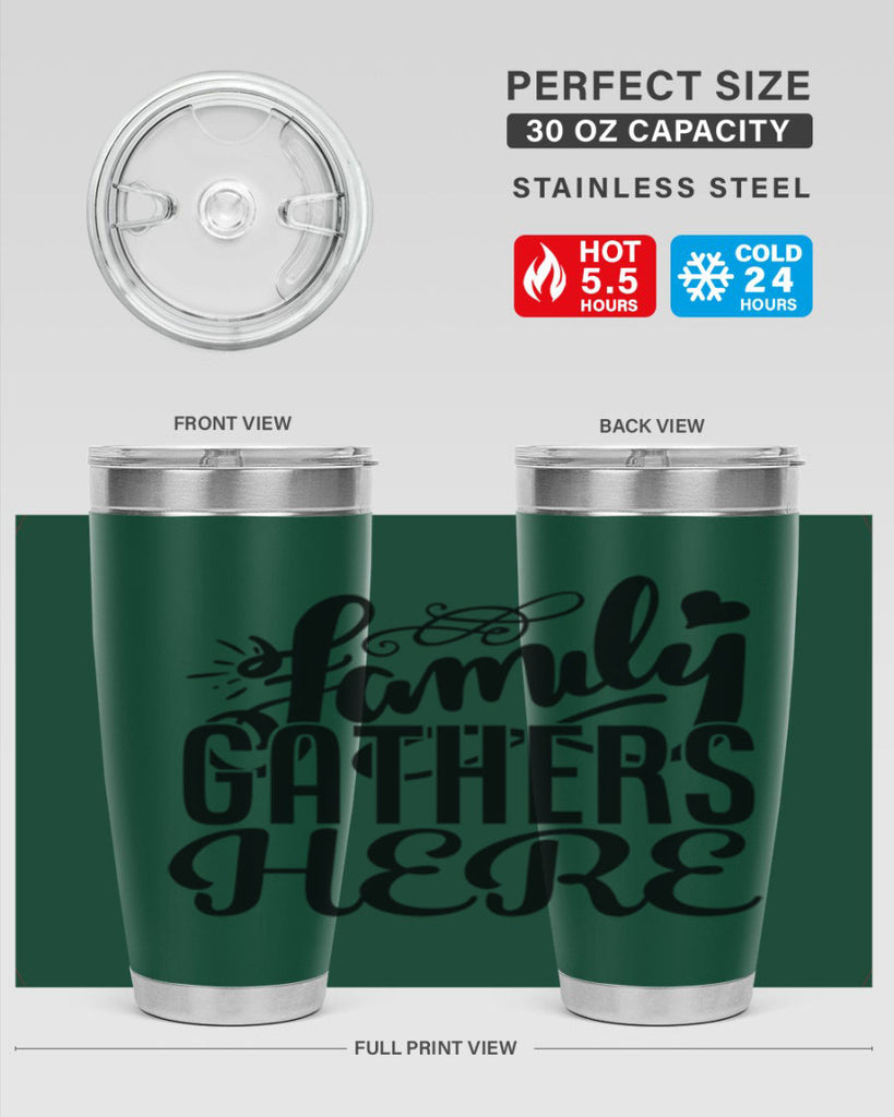 family gathers here 39#- family- Tumbler