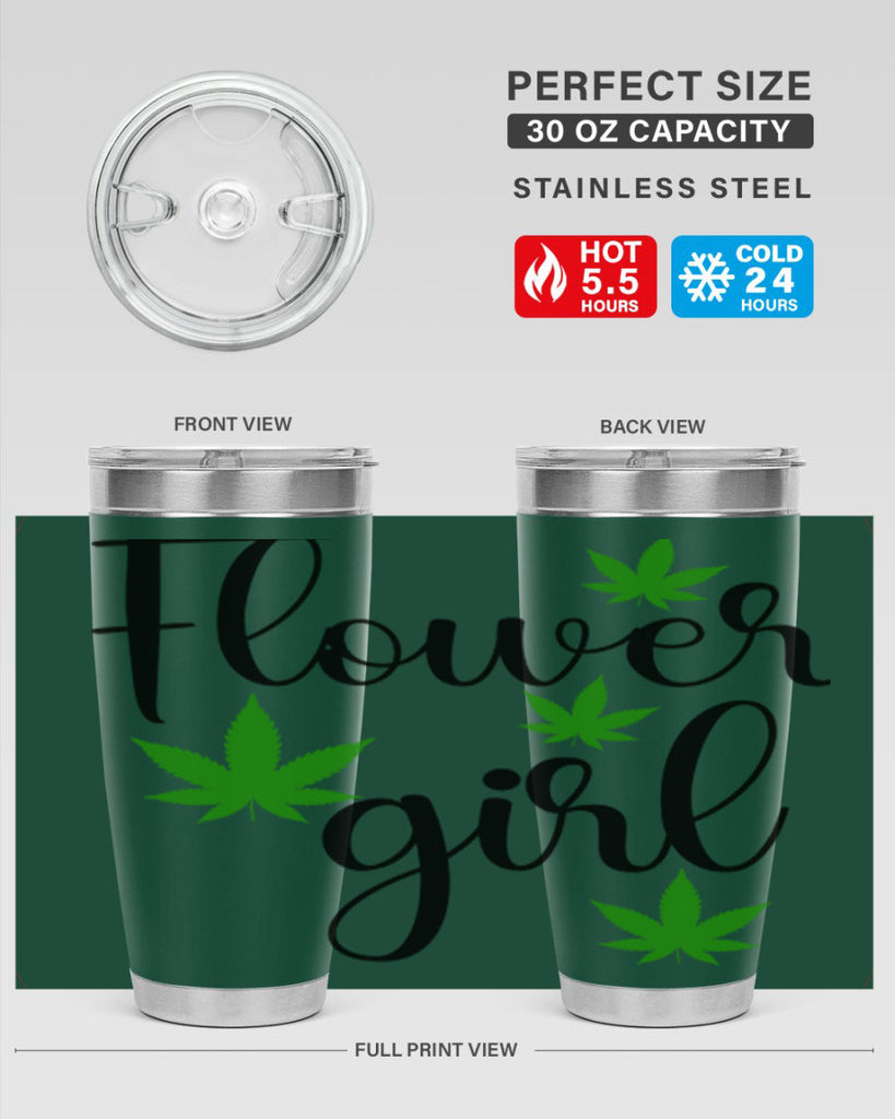 flower girl cannabis 84#- marijuana- Tumbler